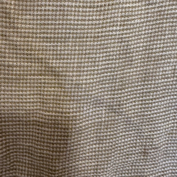 bryn Walker tan linen Sleeveless Wrap Top - Picture 6 of 7